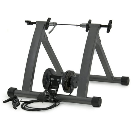 Best Choice Products New Indoor Exercise Bike Bicycle Trainer Stand W/ 5 Levels Resistance (Best Road Bike Trainer)