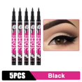 thumbnail image 1 of Lápiz Delineador de ojos a prueba de agua 36H, Lápiz Delineador de ojos líquido negro de precisión de larga duración, maquillaje, secado rápido, sin florecimiento, herramienta cosmética( 5PCS Black, 1 of 5