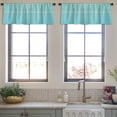 thumbnail image 3 of LALILO Kitchen Curtain Valance Sea Card With Blue Beach Rod Pocket Window Curtain 52"x 18" Set of 2, 3 of 5
