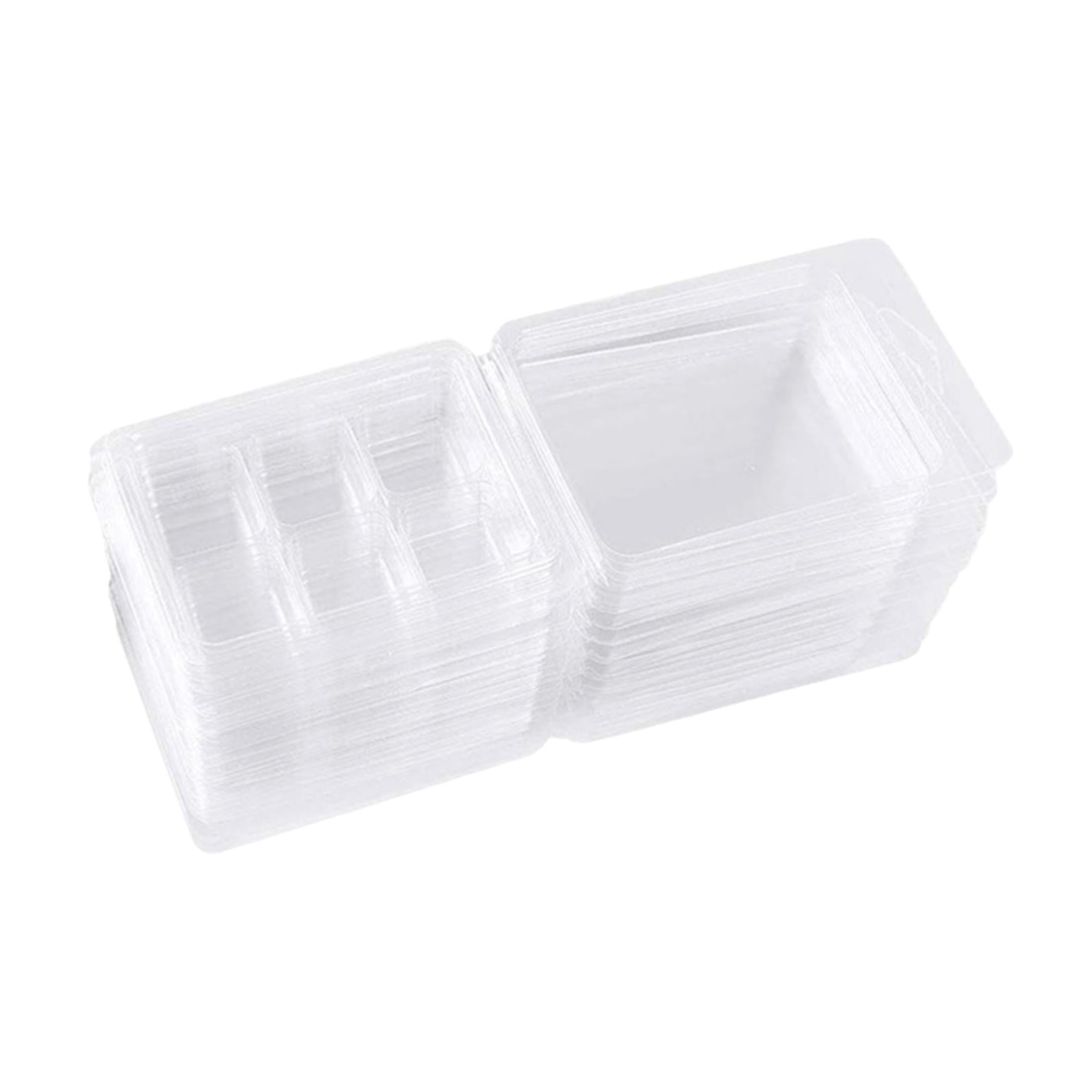 GUOOL 100Pcs Candles Melt Clamshells Molds Easy to Use Handmade Supplies Candle Making