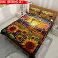 thumbnail image 2 of Lotusprinthandmade Colorful Floral Christian Jesus Quilt Bedding Set (Fold Hem) 5 Sizes (Made in Vietnam) (70x80), vibrant christian faith-based quilt bedding, colorful jesus and floral quilt set, 2 of 6