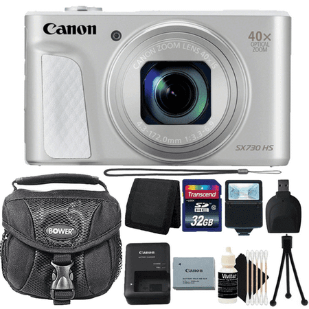 Canon Powershot SX730 HS Compact Digital Camera Silver with 32GB Accessory