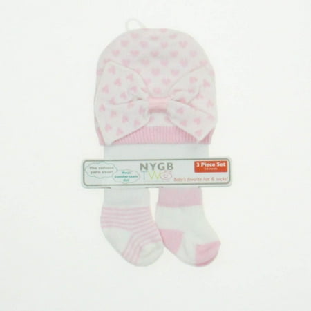 

Pre-owned NYGB Girls Pink | White Apparel Sets size: 0-6 Months