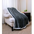 thumbnail image 5 of Sherpa Fleece Throw Blanket, Reversible Super Soft Luxurious Plush Blanket Throw, 5 of 6