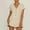 Beige, variant on SMihono Summer Shorts Women Women's Spring Summer Solid Cotton Linen Button V-Neck Loose Short Sleeve Casual Bodysuit Short Casual and Gym Shorts for Women