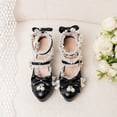 thumbnail image 2 of SACFOF Platform Mary Jane Heels Chunky Cute Gothic Lolita Dress Shoes Bow Platform Heels, 2 of 6