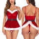 thumbnail image 2 of Monos de Navidad para mujer, pijama, lencería Sexy, ropa interior erótica, Bikini, Babydoll, Cosplay porno, ropa interior de peluche, 2 of 4