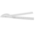 thumbnail image 2 of Finger Goniometer, 180 Degree Physical Therapy Protractor Plastic Clear Mark  For Joint Range, 2 of 8