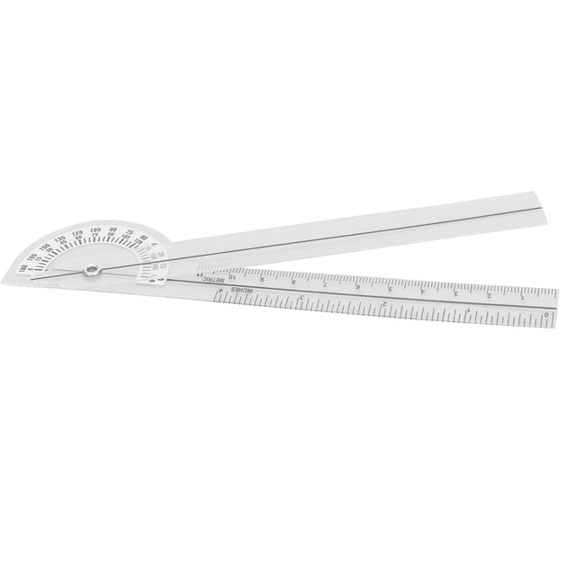 Finger Goniometer, 180 Degree Plastic Hard Angle Protractor Ruler For Joint Range