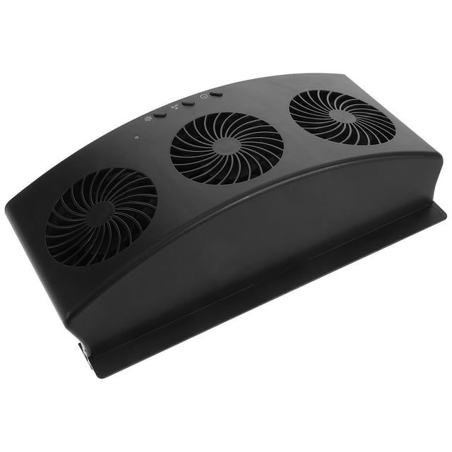 unbranded Ventilador Portátil De Ventilación Para Auto Negro Con Función USB Y Eliminación De Olores