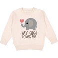 thumbnail image 2 of Inktastic My Gigi Loves Me Grandchild Toddler Sweatshirt, 2 of 4