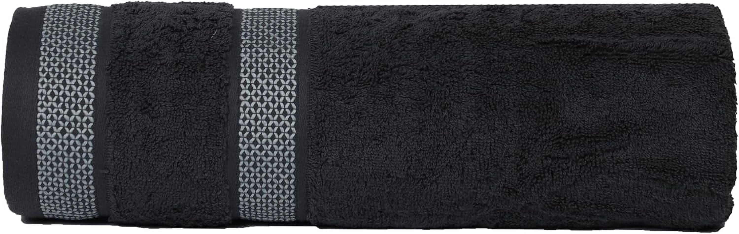 Casa Copenhagen Solitaire 6 Pieces Towel Set- Pine Grey, 600 GSM 2 Bath Towel 2 Hand Towel 2 Washcloth, Designed in Denmark Made Of Soft Egyptian Cotton for Bathroom, kitchen & Shower