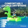thumbnail image 6 of SWIMLINE ORIGINAL 90624 Giant Inflatable T-Rex Dinosaur Pool Float  Fun Ride-On Raft with Stable Legs & Wings  Lounge Floatie Great for Parties & Summer Days, 6 of 8