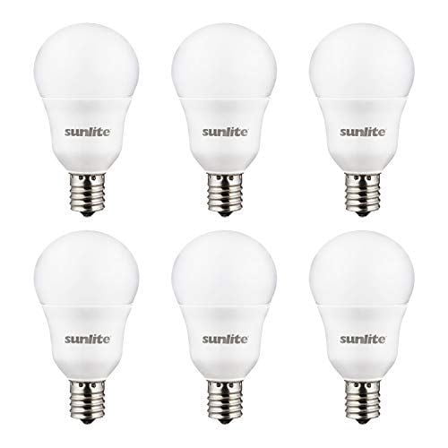 Sunlite LED A15 Light Bulb, 6 Watts (40W Equivalent), Intermediate E17 Base, Dimmable,ETL Listed, 3000K Warm White, 6-Pack