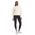 thumbnail image 3 of Sweatshirt Reebok Women's Vector Mock Neck Cotton-Poly Alabaster, 3 of 5