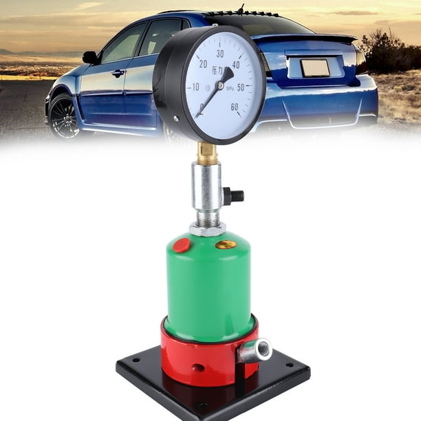 Probador de Boquilla del Inyector Diesel, Hilo Dual Multifuncional 0-60MPA M12X1.5 mm Inyector Verificador de Presión de Boquilla Para Motores Diesel