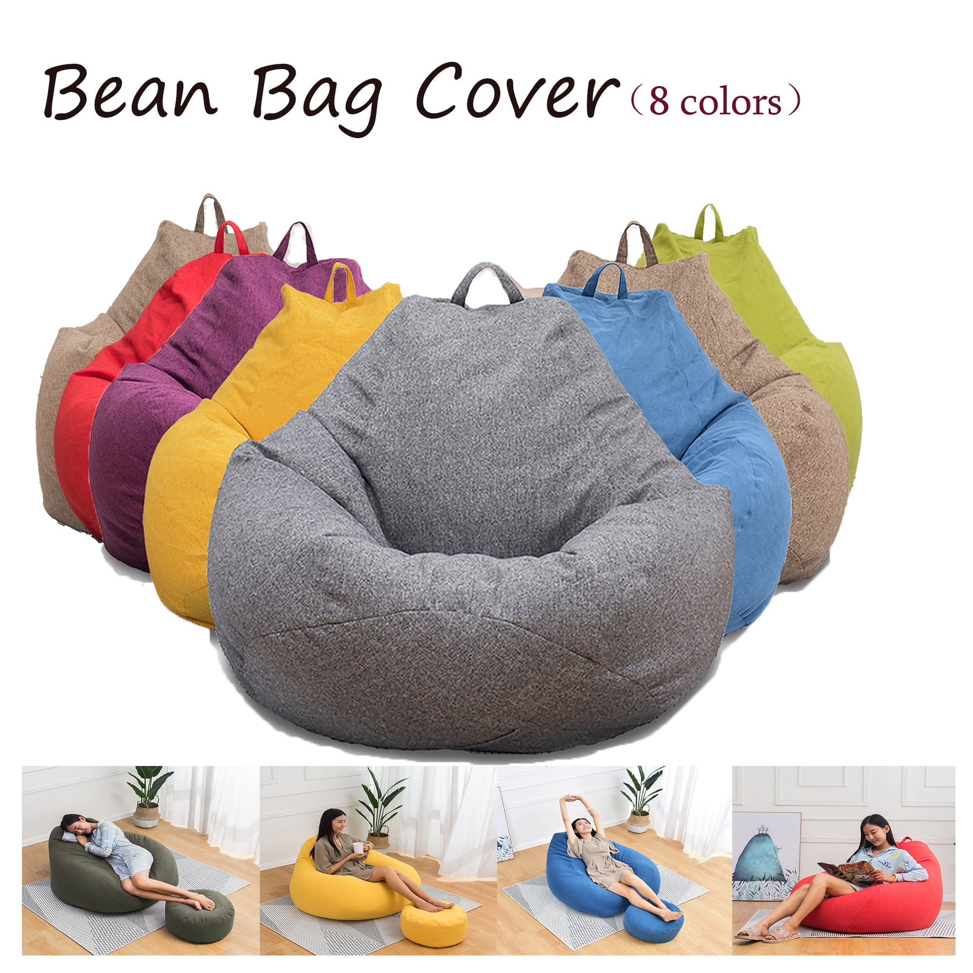 Leatherette Bean Bag Cover Filling Not Included by Ample Decor - On Sale -  Bed Bath & Beyond - 26442912