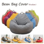 DODOING Stuffed Animal Storage Bean Bag Chair Unfilled Lounge Bean Bag Sofa Cover Stuffed Animal Storage Toy Organizers and Storage for Girls
