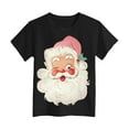 thumbnail image 6 of Ulanda Merry Christmas Shirt for Kids Toddler Boys Girls T-Shirts Short Sleeve Holiday Tee Xmas Gift Tops (Black, 3-4 Years), 6 of 6