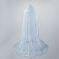 thumbnail image 1 of Mosquitero de cúpula colgante, ideal para camas individuales, cunas y hamacas, tamaño universal 60x250x850cm, fabricado en poliéster resistente, color blanco, perfecto para uso en interiores y, 1 of 7