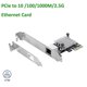 thumbnail image 4 of Adaptador de tarjeta de red Gigabit Pciex1 2,5g con 1 tarjeta Ethernet Rj45 Lan Con de 1 puerto 2500mbps Pcie 2,5gb, 4 of 5