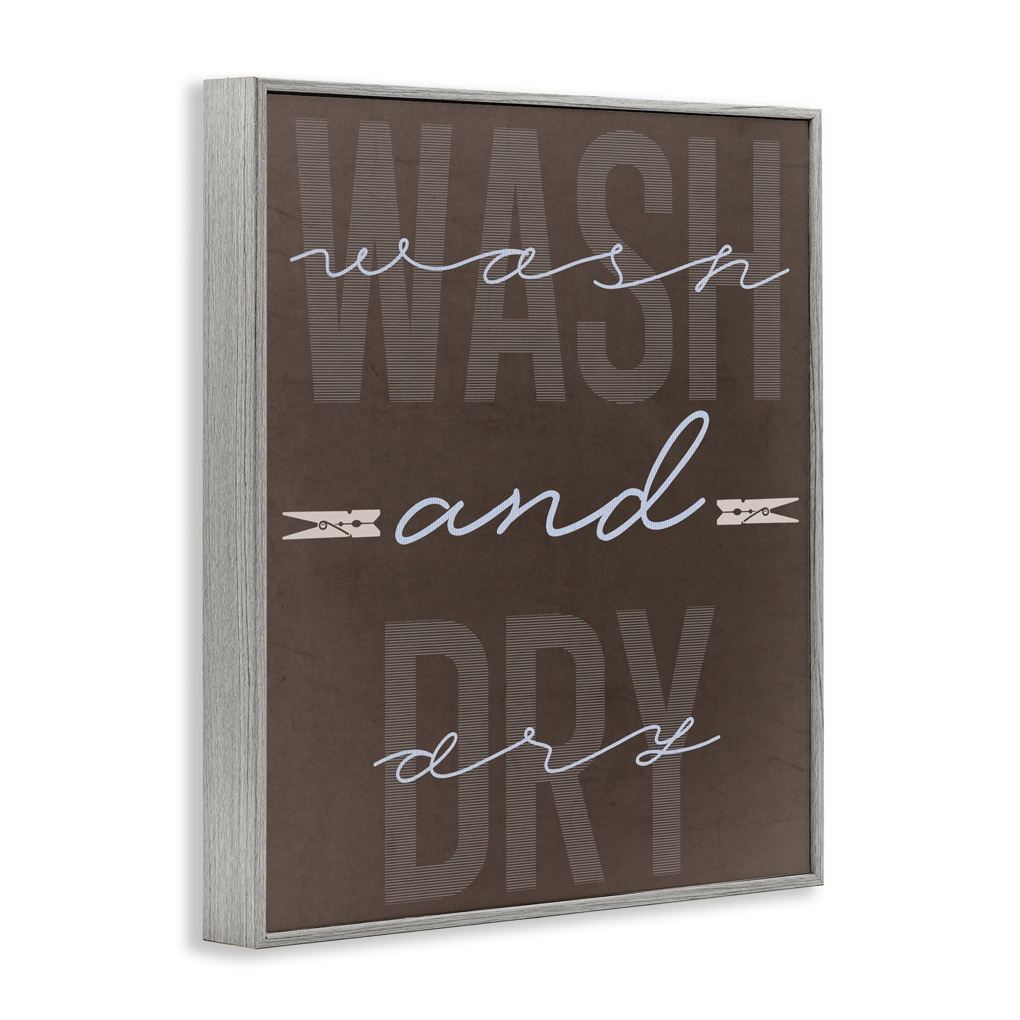 Wash And Dry Brown Gray Framed Giclee Art, design by Marcus Prime