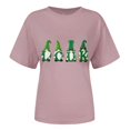 thumbnail image 4 of Wolfast T-Shirts pour Femmes Manches Courtes Mode Féminine Saint-Patrick Imprimé Col Rond Manches Courtes T-Shirt Décontracté Haut T-Shirts pour Femmes Mode, 4 of 9