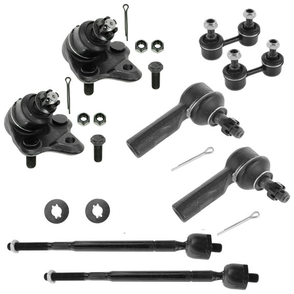 TRQ 8 pc Kit Ball Joint Tie Rod Swat Bar End Link LH RH Set for Corolla Prizm PSA59444 Fits select: 1996-2002 TOYOTA COROLLA, 1998-2002 CHEVROLET GEO PRIZM