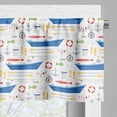 thumbnail image 3 of Ambesonne Marine Valance Pack of 2, Cartoon Fishing Rods, 54"X12", Multicolor, 3 of 5