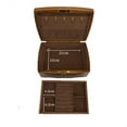 thumbnail image 2 of Solid Wood Jewelry Organizer Box With Lock Double Layer Jewellery Storage Cases Women Rings Necklace Jewelry Box, 2 of 5