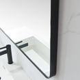 thumbnail image 4 of Vinnova Design Mutriku 48 in. W x 32 in. H Rectangle Metal Wall Mirror in Brushed Black, 4 of 8