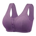 thumbnail image 2 of Zpanxa Bras for Women, Women's Front Closure Bra Plus Size Wireless Comfort Support Bra for Mature Women, 2 of 6