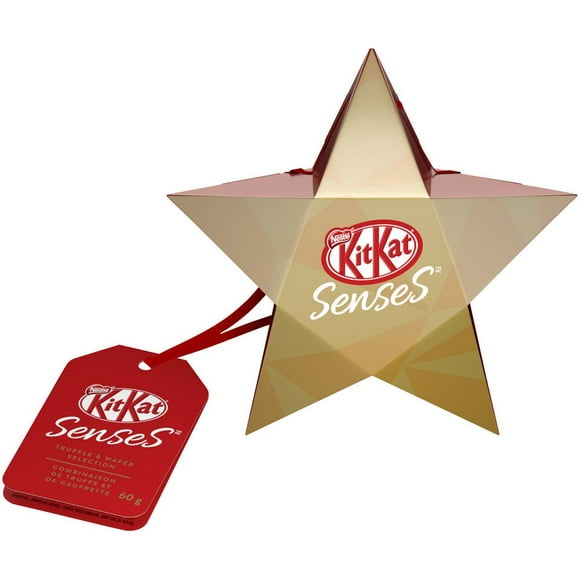 NESTLÉ® KITKAT SENSES™ Holiday Star Chocolatey Hazelnut Truffle, 60 g