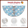 thumbnail image 3 of Fotbe Pelican Reed And Fish Pattern Christmas Tree Skirt, Tree Skirts Plush Christmas Decorations, Christmas Tree Skirts Xmas Decorations Holiday Party Decor-36", 3 of 6