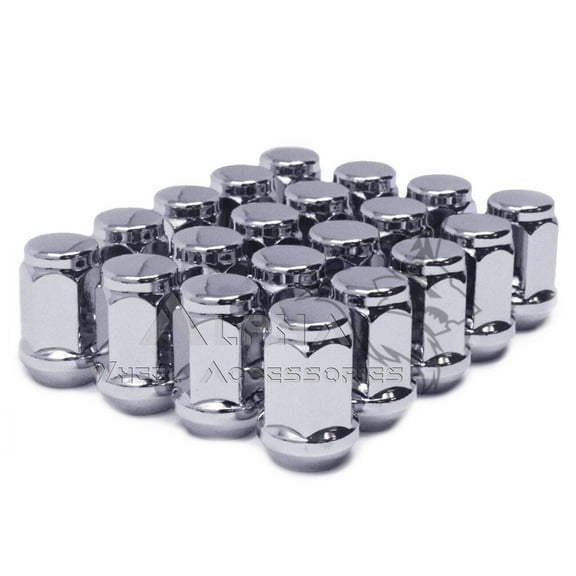 23 Chrome Lug Nuts 14x1.5 For 2019 - Newer Jeep Wrangler JL Rubicon Sahara Sport