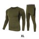 thumbnail image 3 of Sonducket Conjunto de ropa interior térmica para correr, trotar, poliéster transpirable, camisas de manga larga, pantalones, Camping, senderismo, viajar, Ropa interior Verde SG Sonducket AP013375-10, 3 of 6