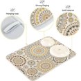 thumbnail image 3 of Mandala Ethnic Bohemian Ornament Dish Drying Mat for Kitchen Counter Absorbent Microfiber Drying Pad, Medium 16x18 in, Reversible Drainer Mats, 3 of 7