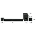 thumbnail image 5 of iLive v5.0 Bluetooth 4.1 Channel Home Theater Speaker System with 24" Soundbar and Remote Control, ITBSW241B, Black, 5 of 12