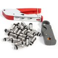 thumbnail image 1 of Kit de herramientas de compresión tipo F para conectores RG58, RG59 y RG6, pelacables, juego de crimpado coaxial, 1 of 15