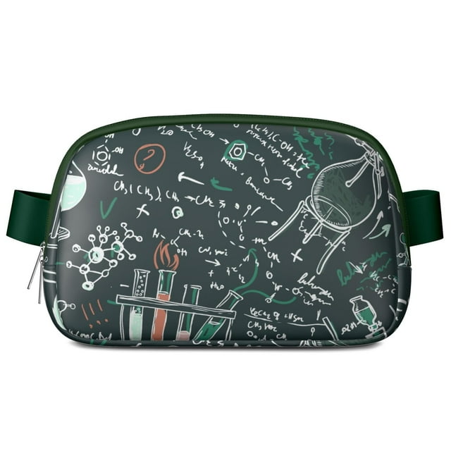 Sac Banane Géométrique Mathématique Imperméable avec Motifs d'Algèbre et de Calcul, Mains Libres pour Étudiants et Éducateurs
