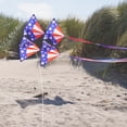 thumbnail image 4 of In the Breeze 3372 — Stars & Stripes Tri-Kite — Large Patriotic Cellular Single-Line Kite with Color-Coordinated Streamer Tails; Kite Line Included, 4 of 6
