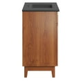 thumbnail image 3 of Sink Vanity Cabinet, Brown Black, Melamine Wood , Hotel Bedroom Bathroom, Modern Contemporary HB36129, 3 of 11