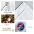 thumbnail image 4 of BNM Ribbed Heavyweight Cotton Hand Towel/ Bath Sheet Set, White, 4 of 9