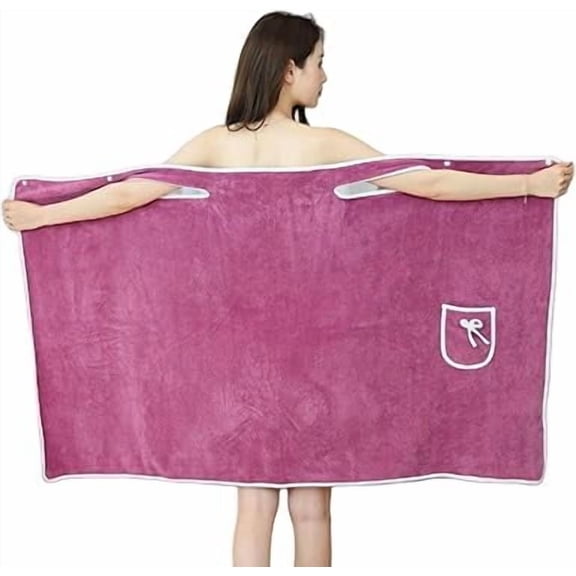Plus Size Women's Wearable Shower Skirt, Wearable Shower Skirt, Bath Towel For Women Plus Size, Water Absorption