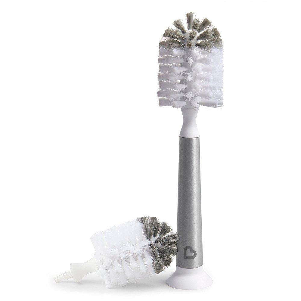 Munchkin Shine Stainless Steel Bottle Brush, Includes (1) Nipple Brush