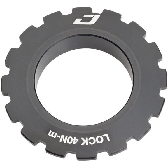 Jagwire Center Lock Disc Brake Rotor Lock Ring for 15-20mm Axles, Alloy, Black