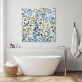 thumbnail image 3 of Blue Yellow Floral Spring Wall Art Painting on Canvas, Green Pastoral Summer Botanical Canvas Art Home Prints Wall Art Framed Modern Artwork for Living Room Bedroom Wall Decor 20x20in, 3 of 9