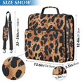 thumbnail image 2 of FORMRS Zipper Binder with Shoulder Strap 2-inch Ring 500 Sheet Capacity File Bag, Leopard Pattern, 2 of 5