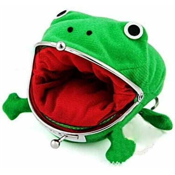Cosplay Anime Frog Coin Purse Cute Pouch Wallet Small Money Bag Plush Toy for Funny 3225
