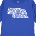 thumbnail image 4 of Inktastic Nebraska Silhouette Mandala Boys or Girls Long Sleeve Toddler T-Shirt, 4 of 5